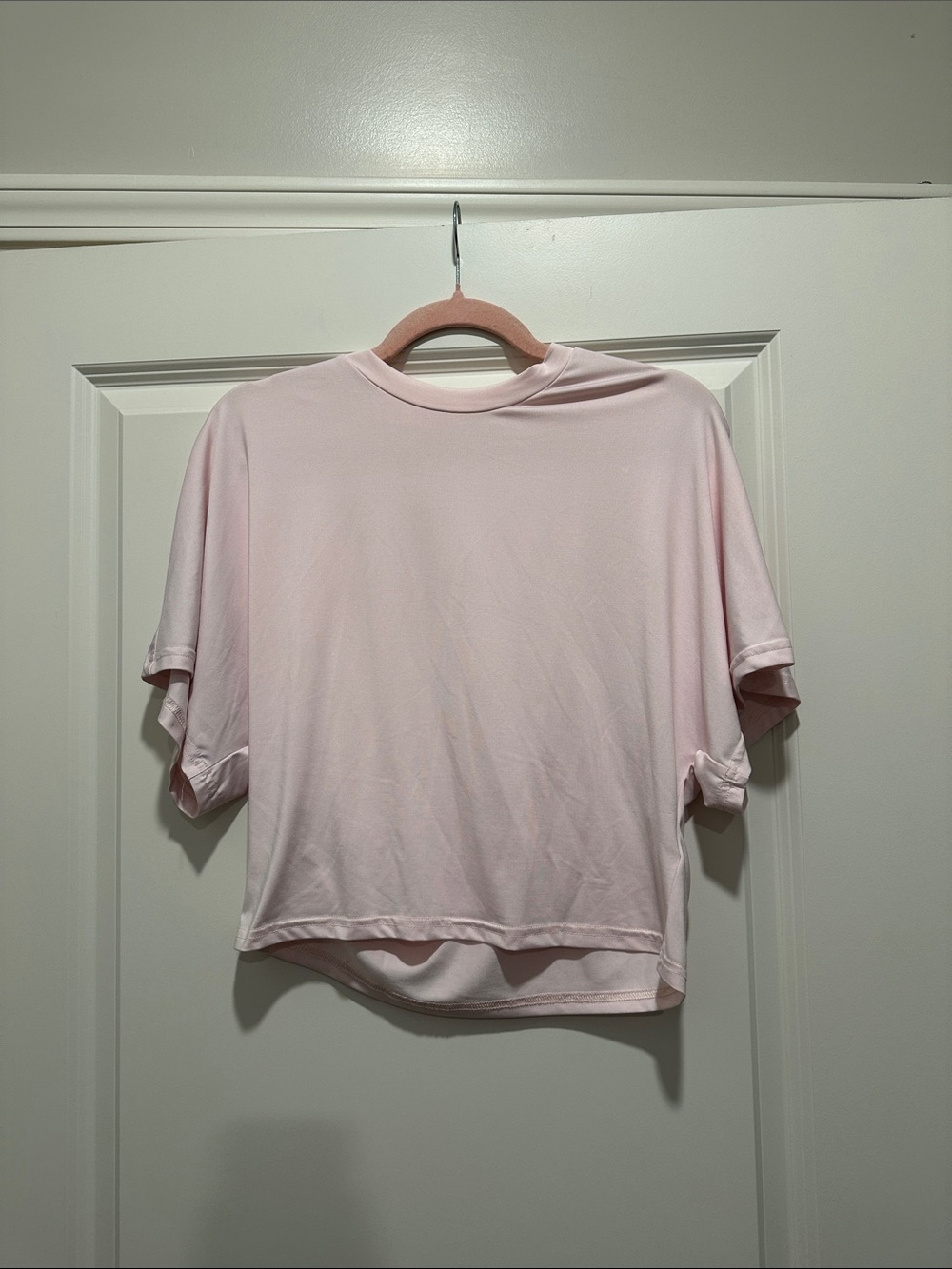 Light Pink Women's Relaxed Crewneck Top